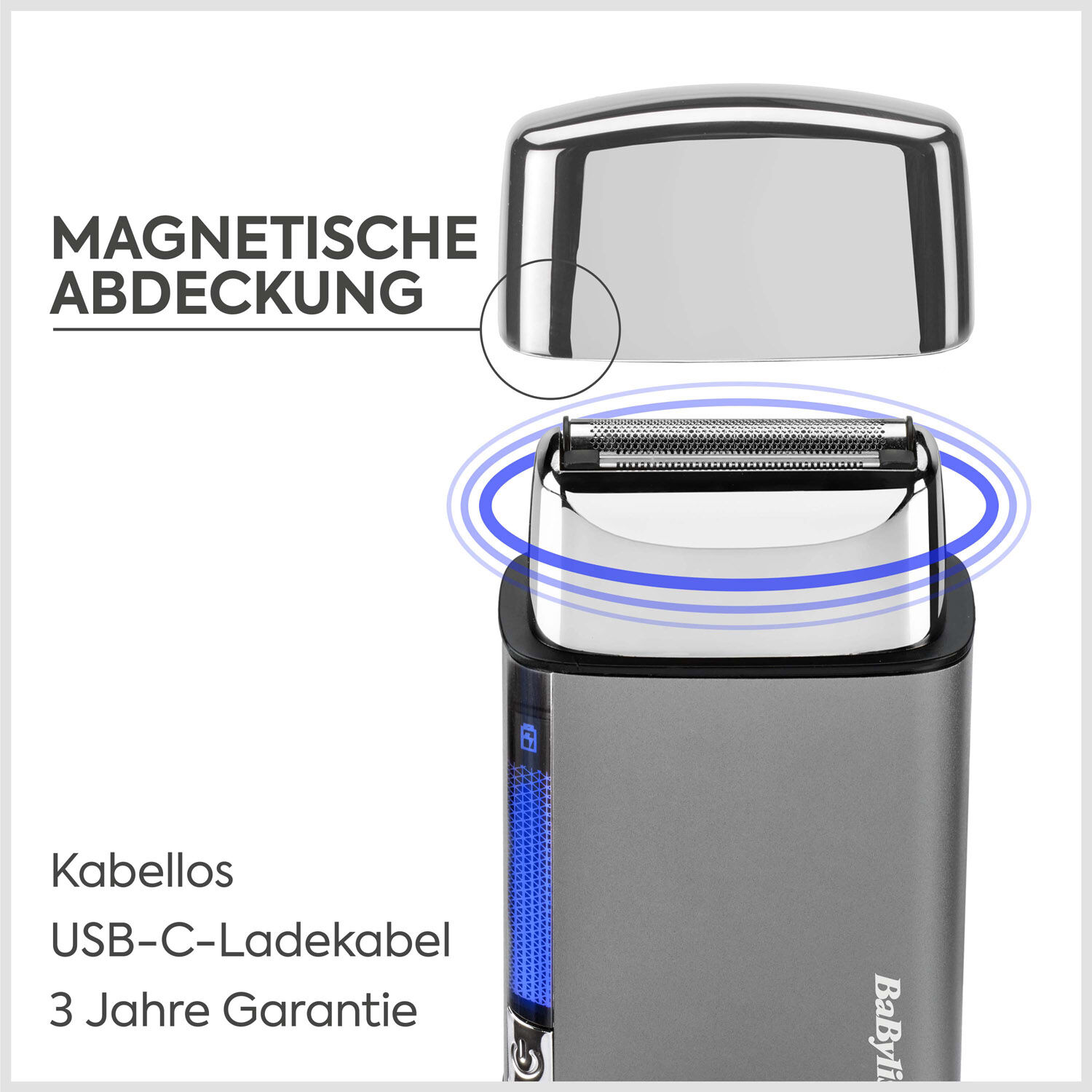 Super-X Metal Folienrasierer (chrom)